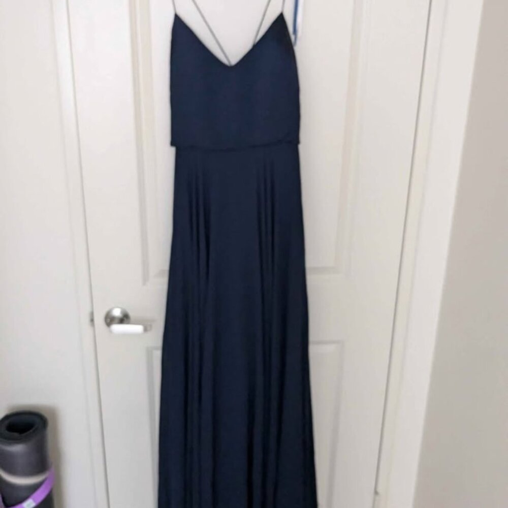 Jenny Yoo Navy Bianca Dress